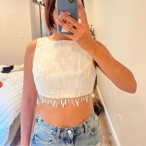 Vintage Jessica McClintock Crop Top